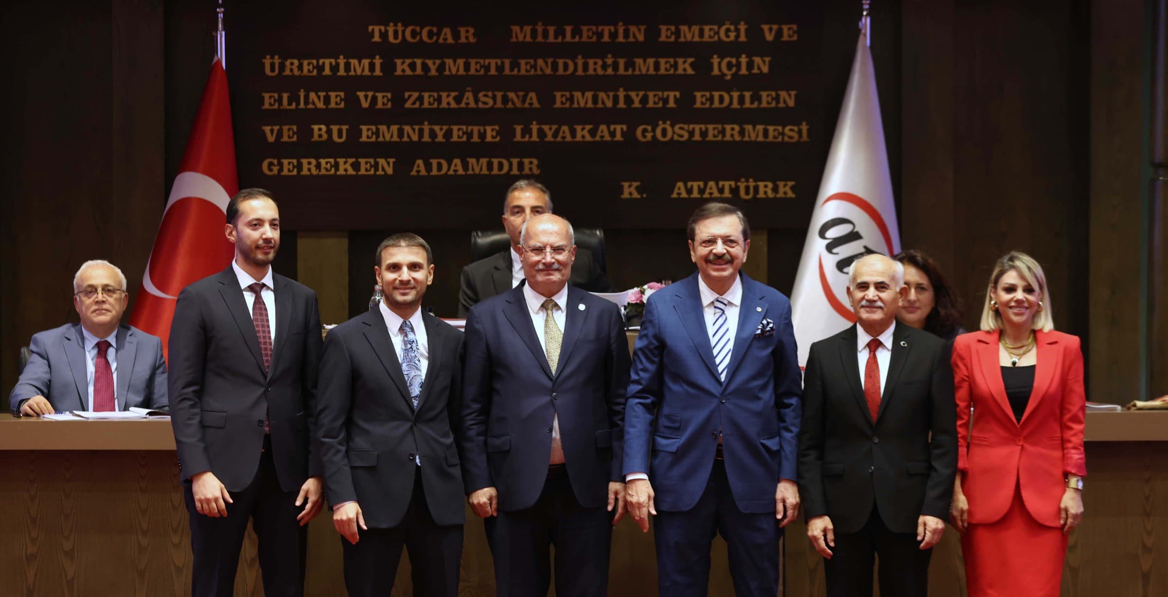 ATO Meclis Salonu’nda tebrik takdimi